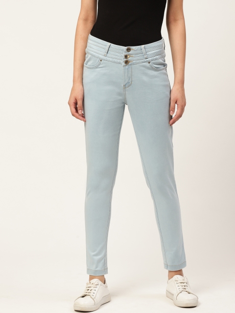 Xpose Women Blue Slim Fit High-Rise Clean Look Stretchable Jeans
