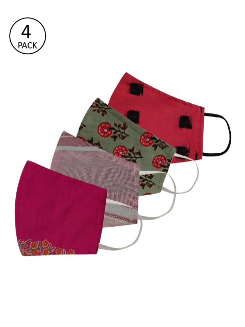 Anouk Adults Multicoloured Pack of 4 Printed Reusable 3-Layer Protective Fashion Masks, Multi
Anouk Adults Multicoloured Pack of 4 Printed Reusable 3-Layer Protective Fashion Masks, Multi