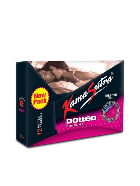 KamaSutra Dotted Condoms - 12 Count, Pink