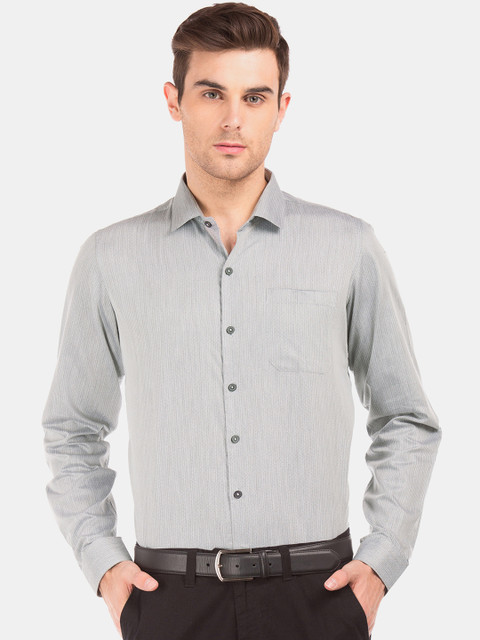 Excalibur Men Grey Slim Fit Self Design Formal Shirt 
Excalibur Men Grey Slim Fit Self Design Formal Shirt