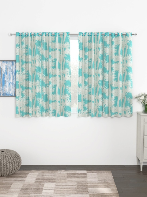 Story@home Turquoise Blue & White Set of 4 300GSM Semi Blackout Jacquard Eyelet Ringtop Window Curtains
Story@home Turquoise Blue & White Set of 4 300GSM Semi Blackout Jacquard Eyelet Ringtop Window Curtains