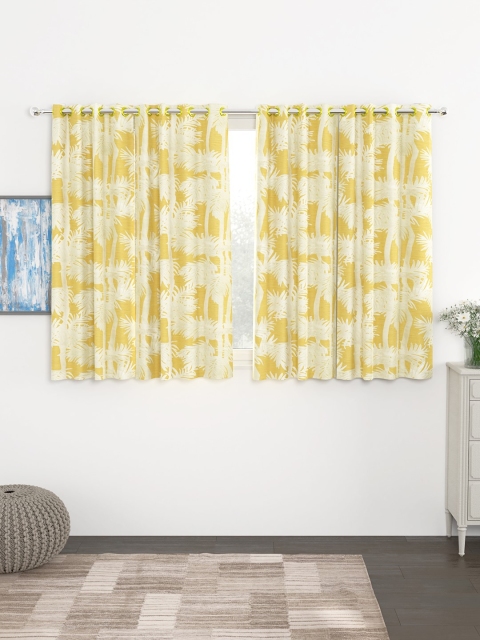 Story@home Yellow & Off-White Set of 4 300GSM Semi Blackout Jacquard Eyelet Ringtop Window Curtains
Story@home Yellow & Off-White Set of 4 300GSM Semi Blackout Jacquard Eyelet Ringtop Window Curtains