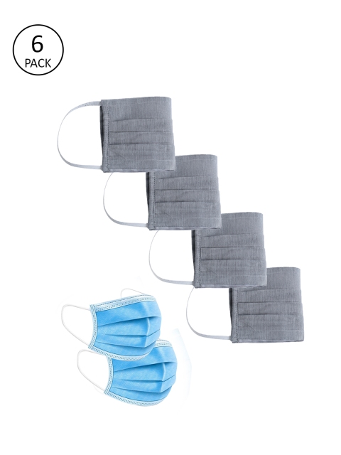 Jaipur Kurti 4 Pcs 2-Ply Grey Reusable Dusk Protector Outdoor Masks & 2 Medical Filters
Jaipur Kurti 4 Pcs 2-Ply Grey Reusable Dusk Protector Outdoor Masks & 2 Medical Filters
