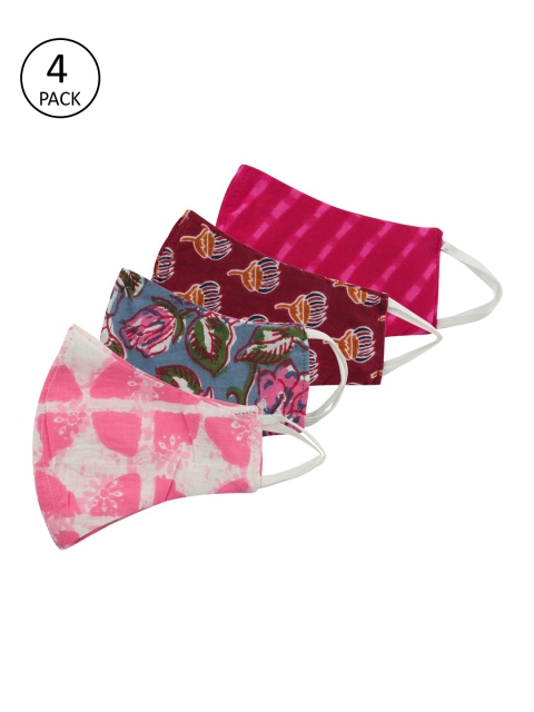 Anouk Women Multicoloured Pack of 4 Printed Reusable 3-Layer Protective Fashion Masks, Multi
Anouk Women Multicoloured Pack of 4 Printed Reusable 3-Layer Protective Fashion Masks, Multi
