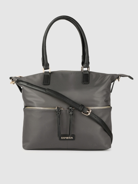 CORSICA Grey Solid Shoulder Bag