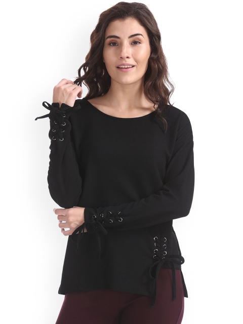 Sugr Women Black Solid Top