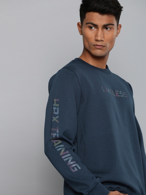 HRX by Hrithik Roshan Men Navy Solid Regular Rapid-Dry Antimicrobial Training Sweatshirt, Navy blue
HRX by Hrithik Roshan Men Navy Solid Regular Rapid-Dry Antimicrobial Training Sweatshirt, Navy blue