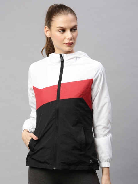 HRX by Hrithik Roshan Women Black & White Colourblocked Rapid-Dry Antimicrobial Jacket
HRX by Hrithik Roshan Women Black & White Colourblocked Rapid-Dry Antimicrobial Jacket