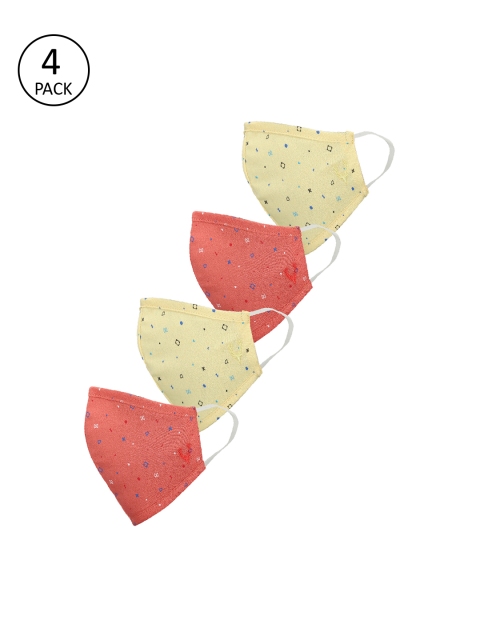 Allen Solly Kids 4 Pcs Assorted 3 Ply Reusable Outdoor Masks