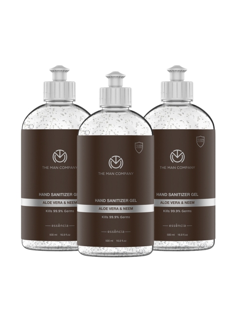 The Man Company Set of 3 Aloe Vera & Neem With 72.5% Alcohol Hand Sanitizer 500 ml each, White
The Man Company Set of 3 Aloe Vera & Neem With 72.5% Alcohol Hand Sanitizer 500 ml each, White