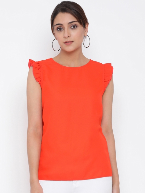 Oxolloxo Women Orange Solid Top