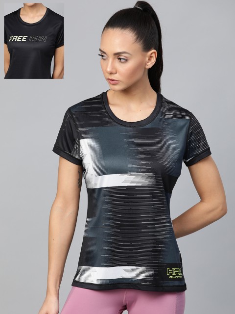 HRX by Hrithik Roshan Women Jet Black Reversible, Colourblock Rapid-Dry N9 Antimicrobial technology Running Tshirts
HRX by Hrithik Roshan Women Jet Black Reversible, Colourblock Rapid-Dry N9 Antimicrobial technology Running Tshirts