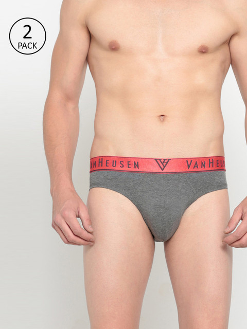 Van Heusen Men Pack of 2 Charcoal Grey Solid Briefs 6968568
Van Heusen Men Pack of 2 Charcoal Grey Solid Briefs 6968568