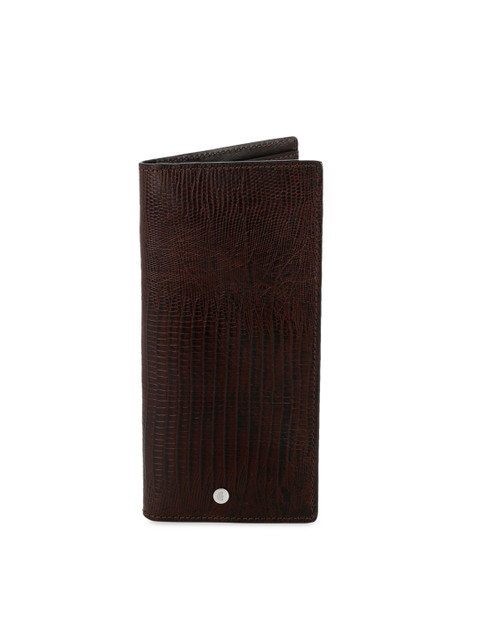 CRUST Men Brown Textured RFID Protected Leather Two Fold Wallet 
CRUST Men Brown Textured RFID Protected Leather Two Fold Wallet