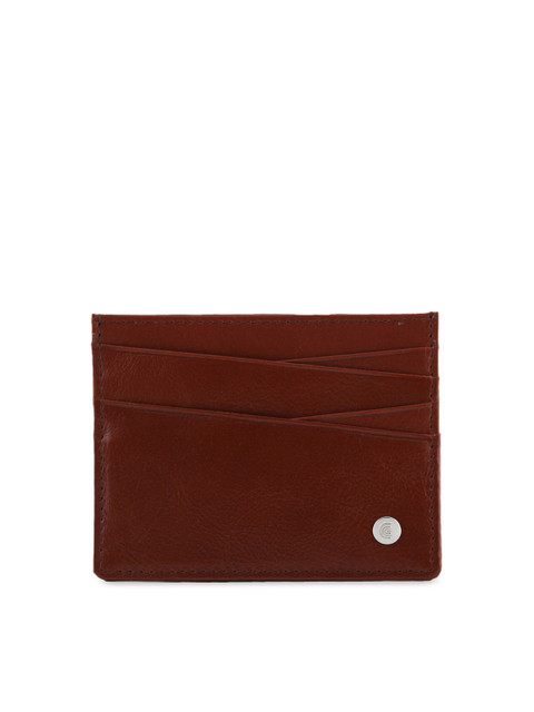 CRUST Men Tan Brown Solid Leather Card Holder
CRUST Men Tan Brown Solid Leather Card Holder