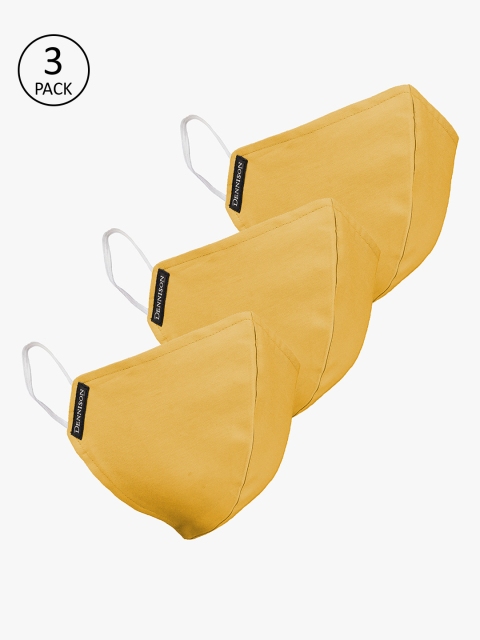 DENNISON Unisex 3 Pcs 2-Ply Reusable Water and Stain Repellent Outdoor Masks, Mustard
DENNISON Unisex 3 Pcs 2-Ply Reusable Water and Stain Repellent Outdoor Masks, Mustard