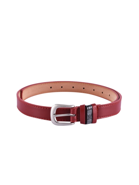 BuckleUp Women Red Solid Belt