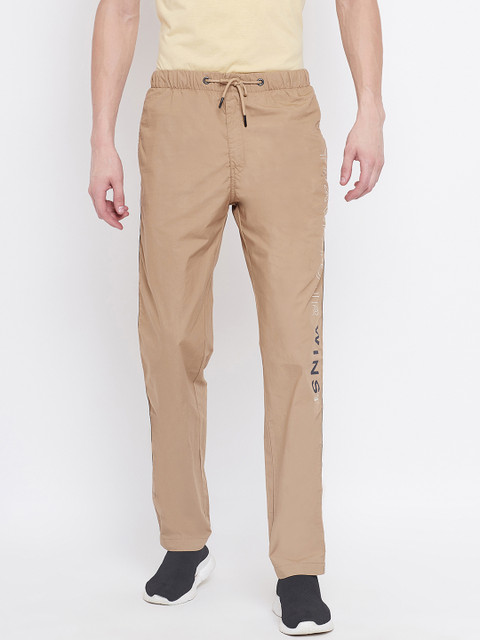 Octave Men Khaki Brown Printed Track Pants 
Octave Men Khaki Brown Printed Track Pants
