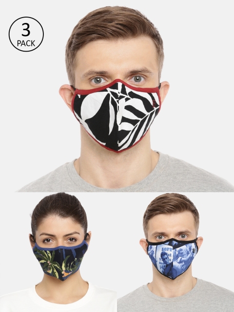 Bene Kleed Unisex 3 Pcs Printed 5-Ply Reusable Anti-Microbial Outdoor Protective Masks, Multi
Bene Kleed Unisex 3 Pcs Printed 5-Ply Reusable Anti-Microbial Outdoor Protective Masks, Multi