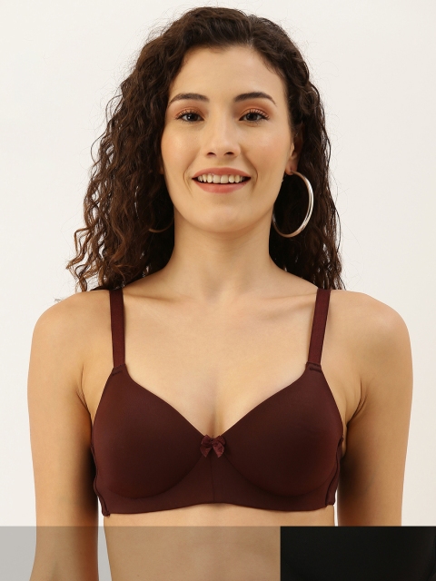 DressBerry Pack Of 2 Solid Non-Wired Lightly Padded Everyday Bra DB-MPL-BRA-030-LACE-1, Black
DressBerry Pack Of 2 Solid Non-Wired Lightly Padded Everyday Bra DB-MPL-BRA-030-LACE-1, Black