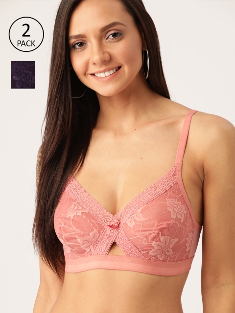 DressBerry Pack of 2 Lace Non-Wired Non Padded Everyday Bra DB-LC-BRA-030, Navy blue
DressBerry Pack of 2 Lace Non-Wired Non Padded Everyday Bra DB-LC-BRA-030, Navy blue