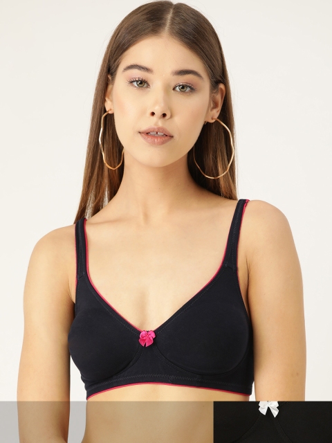 DressBerry Pack Of 2 Solid Non-Wired Non Padded Everyday Bra DB-M01M-BRA-030, Black
DressBerry Pack Of 2 Solid Non-Wired Non Padded Everyday Bra DB-M01M-BRA-030, Black