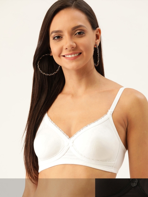 DressBerry Pack of 2 Solid Non-Wired Lightly-Padded Seamless Everyday Bras DB-LCO-BRA-030, Black
DressBerry Pack of 2 Solid Non-Wired Lightly-Padded Seamless Everyday Bras DB-LCO-BRA-030, Black