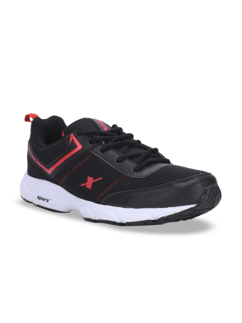 Sparx Men Black Mesh Running Shoes