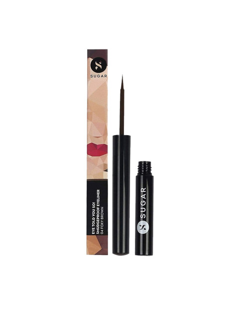 SUGAR Cosmetics Eye Told You So! Smudgeproof Eyeliner - 04 Foxy Brown (Ashy Brown) 1.7 ml
SUGAR Cosmetics Eye Told You So! Smudgeproof Eyeliner - 04 Foxy Brown (Ashy Brown) 1.7 ml