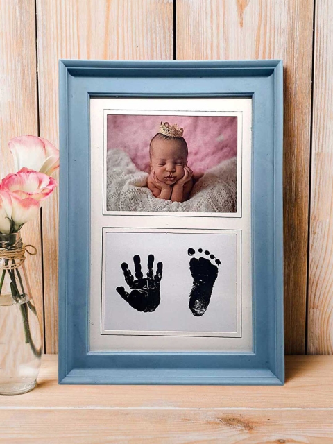 Art Street Unisex Blue Solid Newborn Baby Clay Handprint & Footprint Desk Photo Frame
Art Street Unisex Blue Solid Newborn Baby Clay Handprint & Footprint Desk Photo Frame
