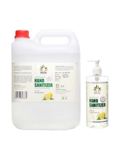 Dharmanis Pack of 2 Anti-Oxidant Hand Sanitizer with Emollient and Moisturizer - 5.5 L, White
Dharmanis Pack of 2 Anti-Oxidant Hand Sanitizer with Emollient and Moisturizer - 5.5 L, White
