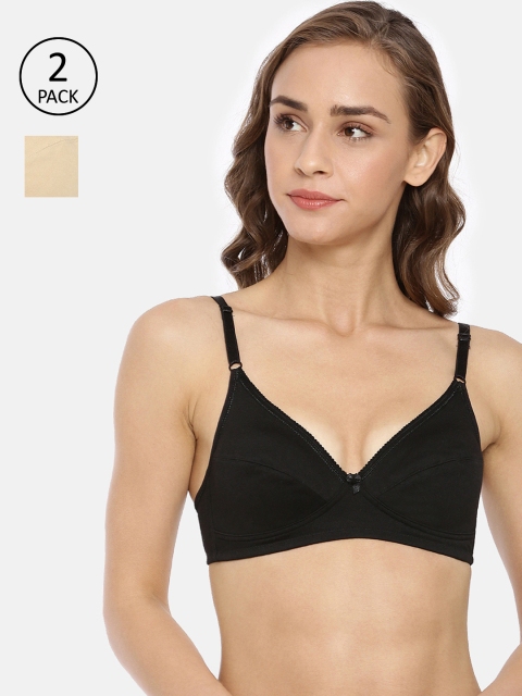 Macrowoman W-Series Pack of 2 Black & Nude-Coloured Solid Non-Wired Non Padded T-shirt Bra
Macrowoman W-Series Pack of 2 Black & Nude-Coloured Solid Non-Wired Non Padded T-shirt Bra