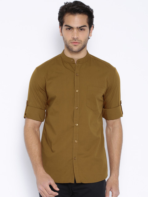 Highlander Khaki Slim Fit Casual Shirt 
Highlander Khaki Slim Fit Casual Shirt