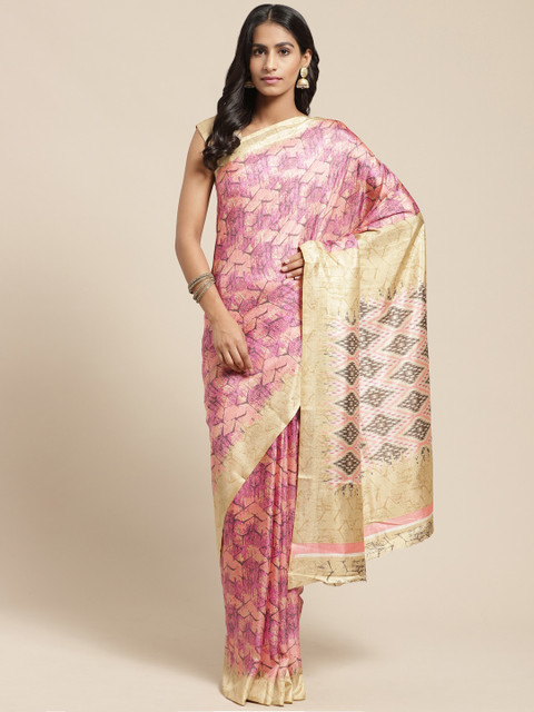 Vaamsi Pink Printed Mysore Silk Saree
Vaamsi Pink Printed Mysore Silk Saree