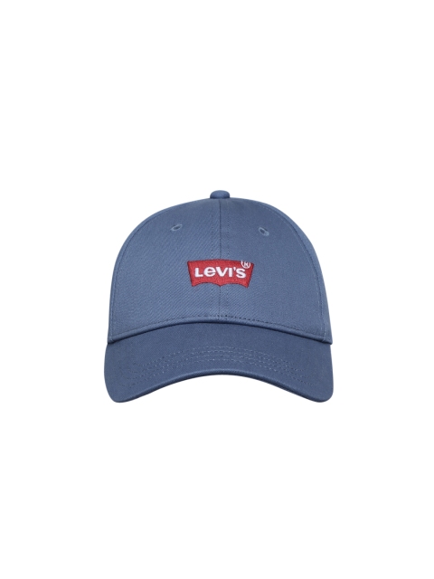 Levis Men Blue Solid Snapback Cap