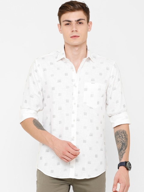 CAVALLO by Linen Club Men Cotton Linen White & Black Regular Fit Printed Sustainable Casual Shirt
CAVALLO by Linen Club Men Cotton Linen White & Black Regular Fit Printed Sustainable Casual Shirt