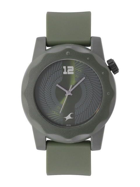 Fastrack Unisex Olive Green Analogue Watch- 38022