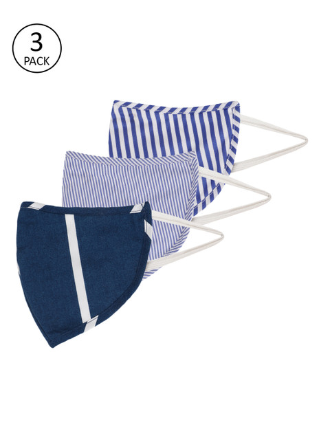 Mast & Harbour Adults Multicoloured Pack of 3 Reusable 3-Layer Outdoor Masks, Blue 
Mast & Harbour Adults Multicoloured Pack of 3 Reusable 3-Layer Outdoor Masks, Blue
