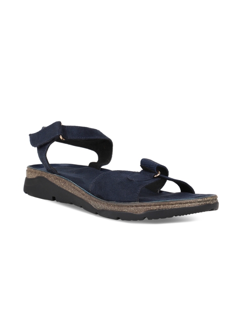 Rocia Women Blue Solid Open Toe Flats