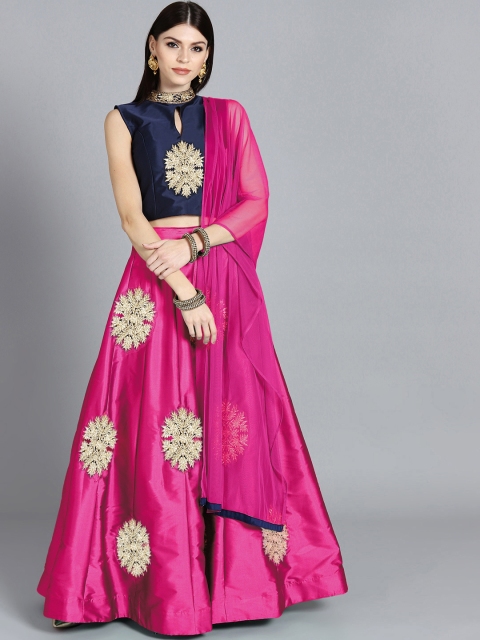 Chhabra 555 Navy Blue & Pink Embellished Made to Measure Lehenga & Blouse with Dupatta
Chhabra 555 Navy Blue & Pink Embellished Made to Measure Lehenga & Blouse with Dupatta