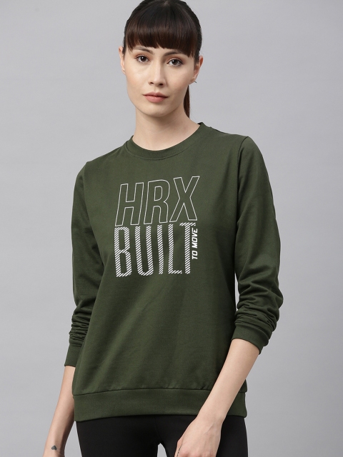 HRX by Hrithik Roshan Women Kombu Green Solid Rapid-Dry Bio-Wash Training Sweatshirt, Olive
HRX by Hrithik Roshan Women Kombu Green Solid Rapid-Dry Bio-Wash Training Sweatshirt, Olive