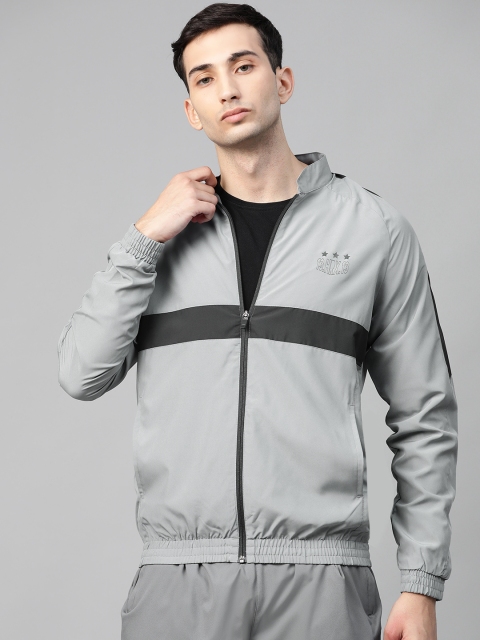 HRX by Hrithik Roshan Men Foggy/Coal Colourblocked Rapid-Dry Antimicrobial Football Jacket, Grey
HRX by Hrithik Roshan Men Foggy/Coal Colourblocked Rapid-Dry Antimicrobial Football Jacket, Grey