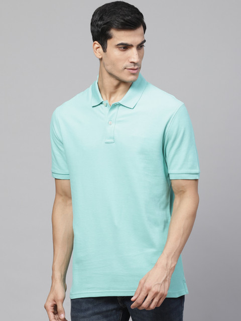 Marks & Spencer Men Green Regular Fit Solid Polo Collar T-Shirt 
Marks & Spencer Men Green Regular Fit Solid Polo Collar T-Shirt