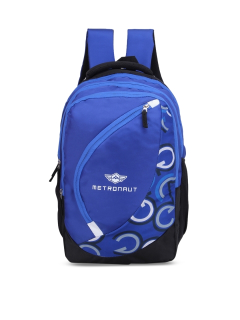 Metronaut Unisex Navy Blue Graphic Backpack