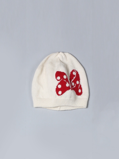 GAP Boys White Disney Minnie Mouse Sweater Hat