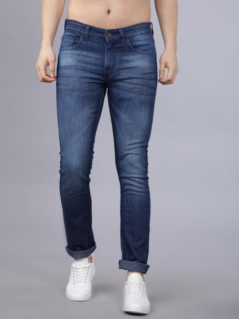 Horsefly Men Blue Slim Fit Mid-Rise Clean Look Stretchable Jeans