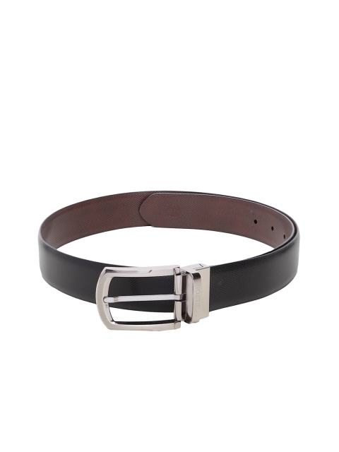 Carlton London Men Black Solid Belt
