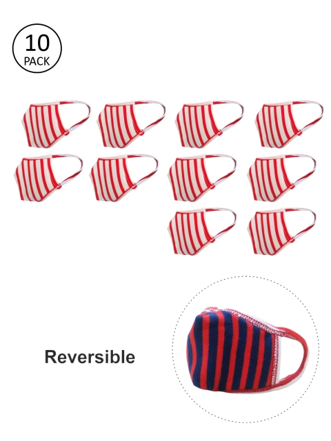 nestroots Kids Pack Of 10 White & Red Striped Reversible 2-Ply Reusable Outdoor Masks
nestroots Kids Pack Of 10 White & Red Striped Reversible 2-Ply Reusable Outdoor Masks
