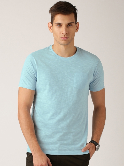 ETHER Blue Pure Cotton T-shirt