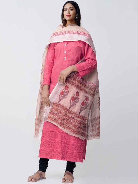 Unnati Silks Brown & Pink Hand-Block Floral Printed Pure Handloom Linen Sustainable Dupatta
Unnati Silks Brown & Pink Hand-Block Floral Printed Pure Handloom Linen Sustainable Dupatta